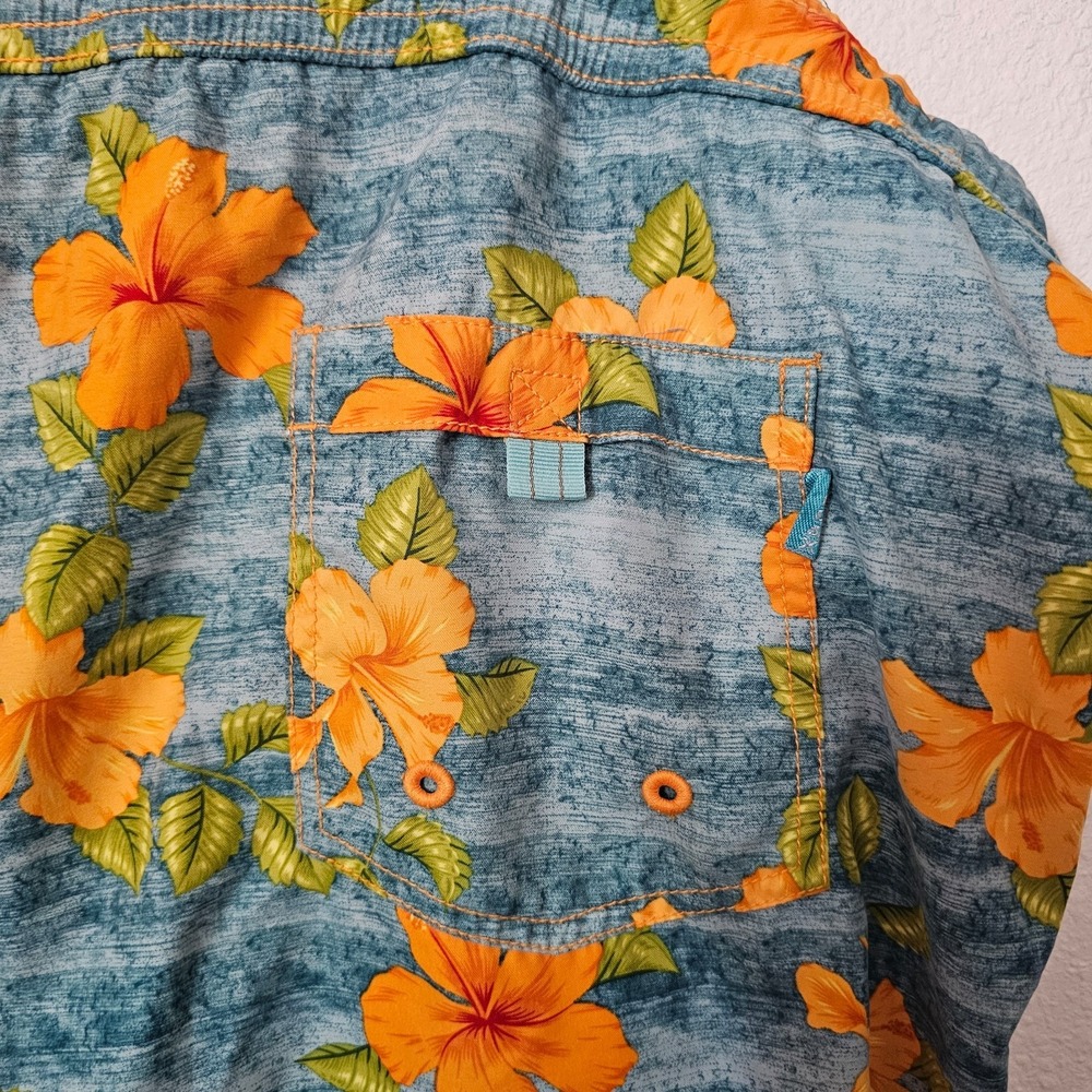 Tommy Bahama Blue and Orange Floral Men's Swim Shorts Size XXL - Picture 4 of 5